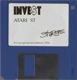Artwork on the Disc for Inve$t on the Atari ST.